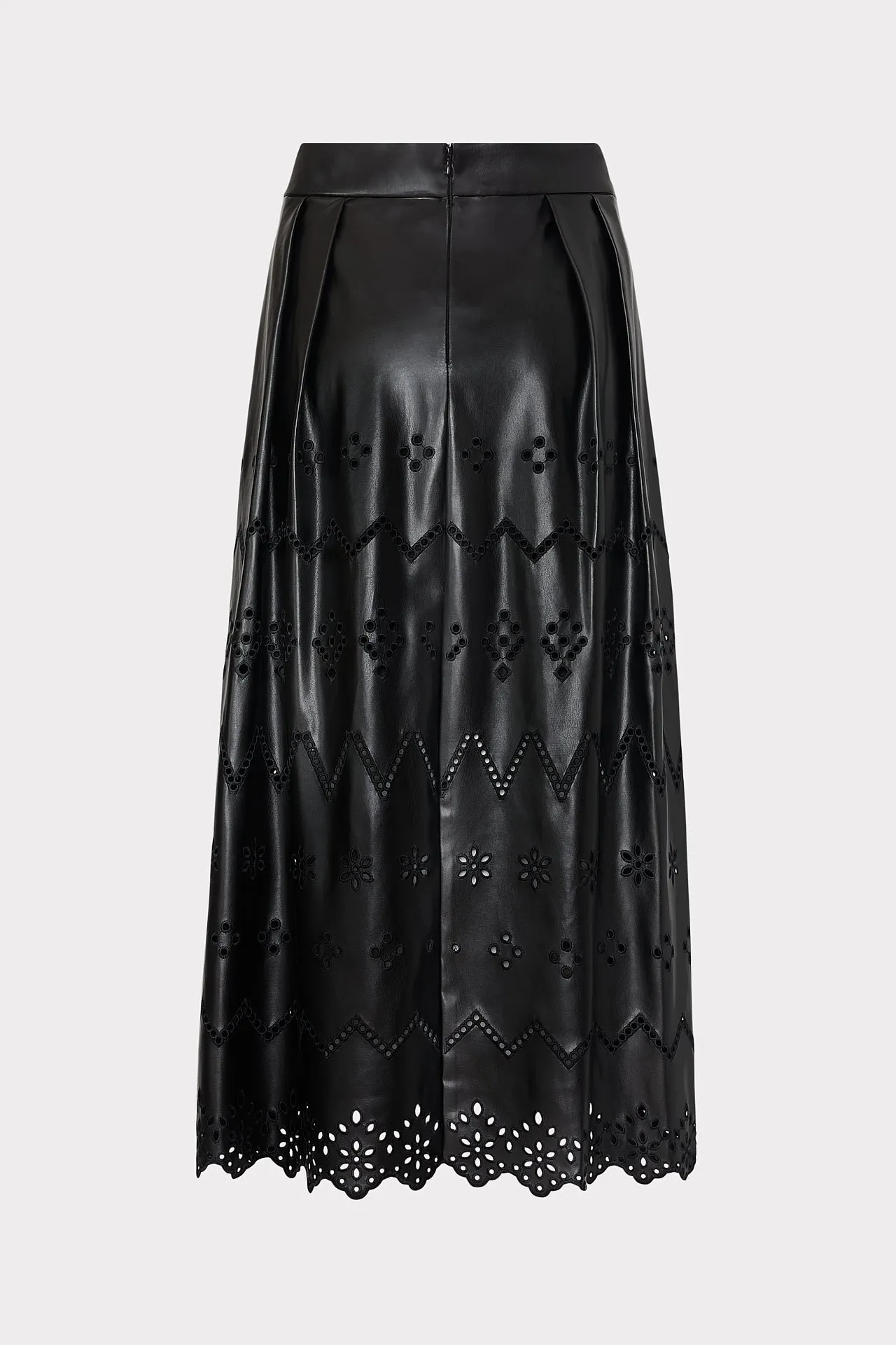 Jolene Eyelet Vegan Leather Skirt