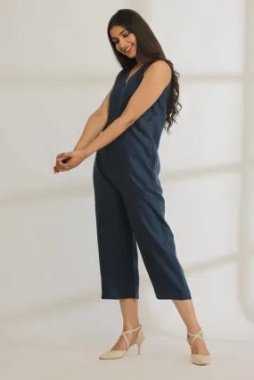Jumpin Hemp Jumpsuit Navy Blue