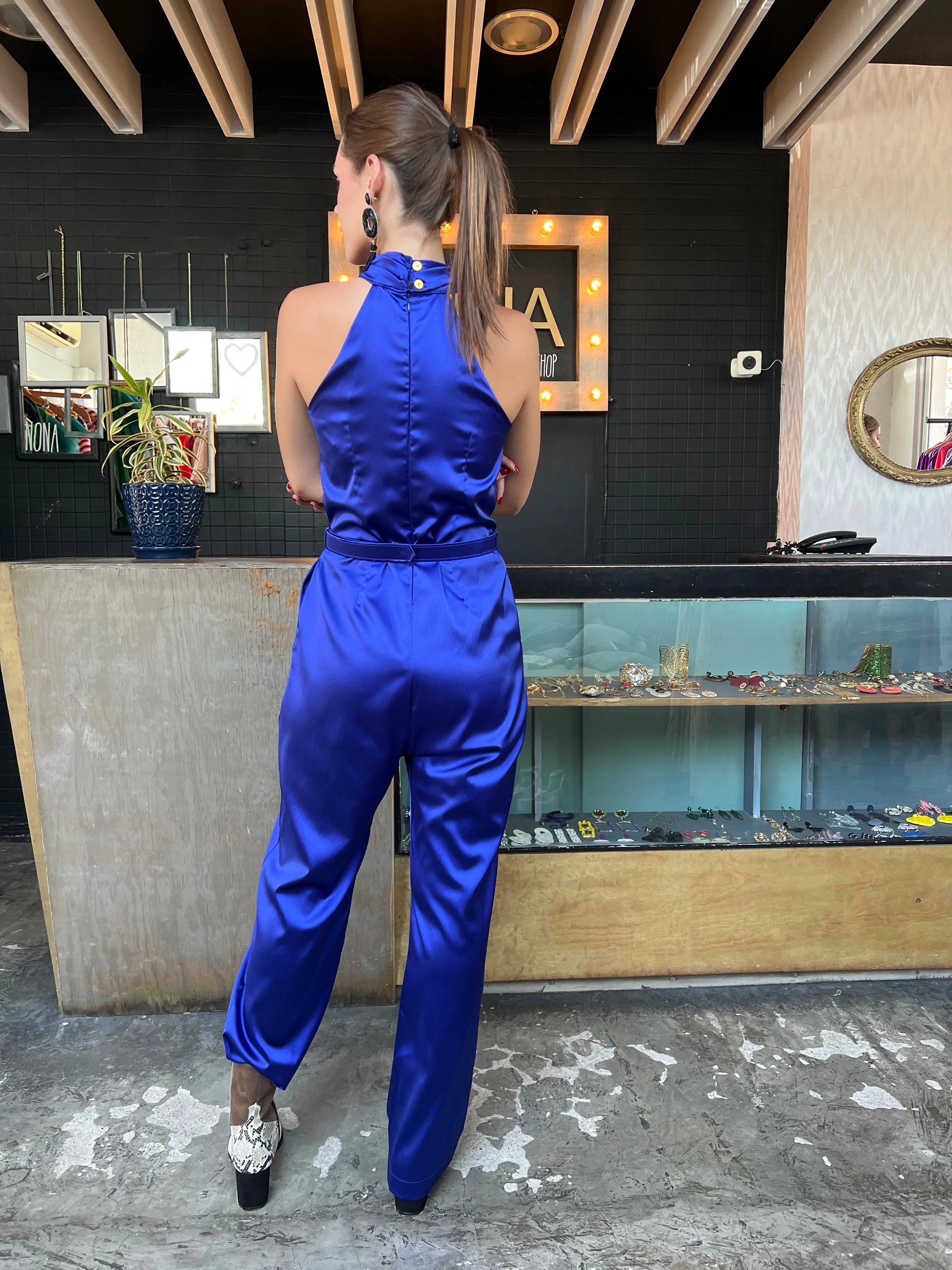Jumpsuit escarola frontal