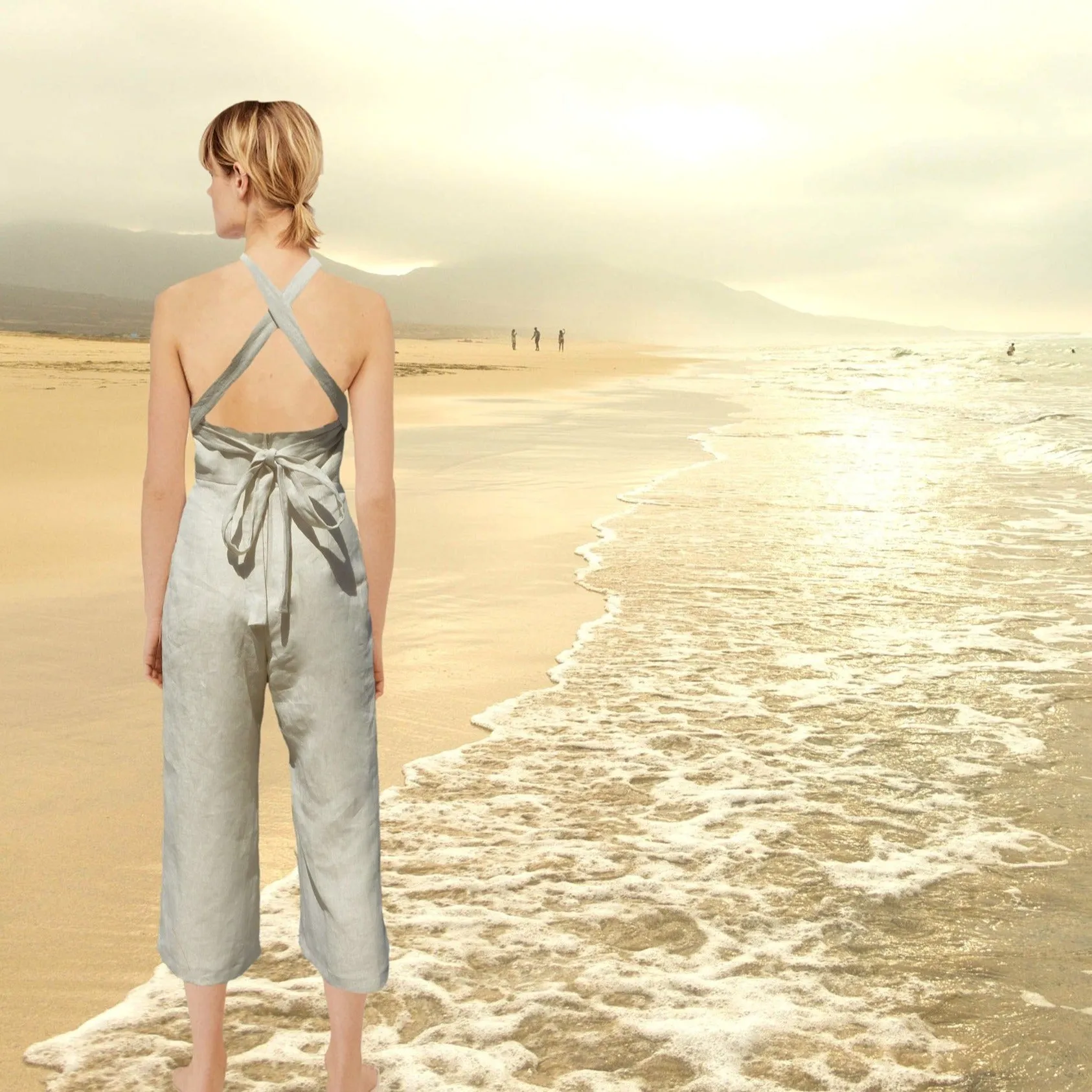 jumpsuit in linnen/ linen jumpsuit