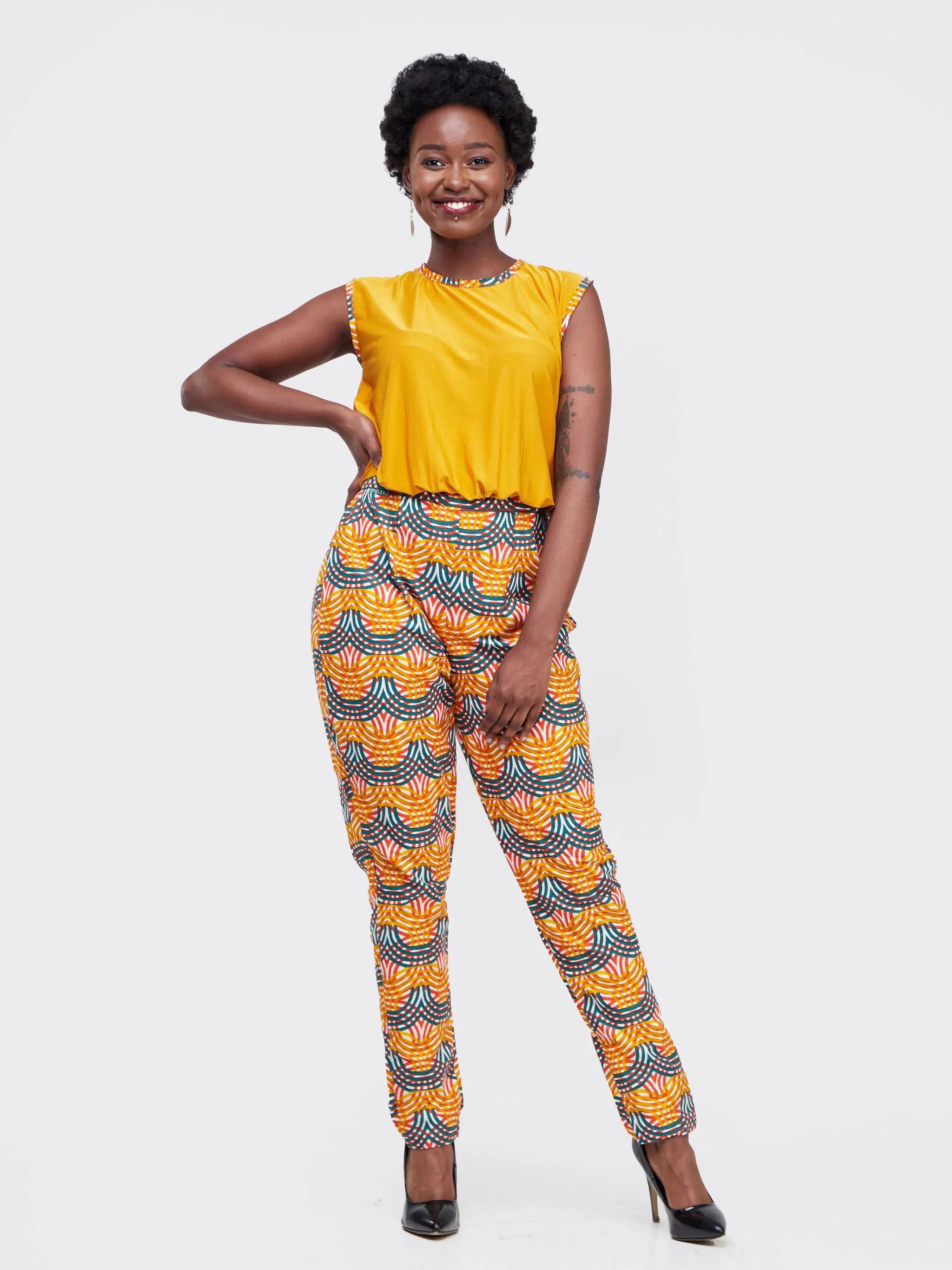 Kajumba Jumpsuit - Yellow / Multicolor