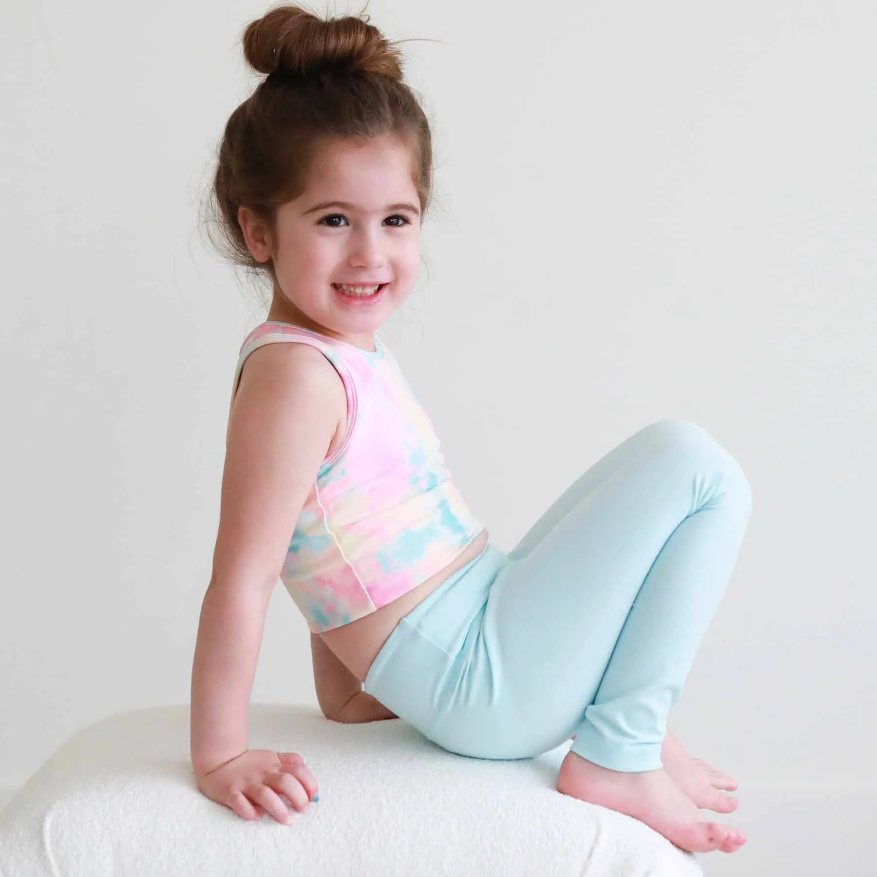Kids CloudActive™ Leggings | Candy Blue
