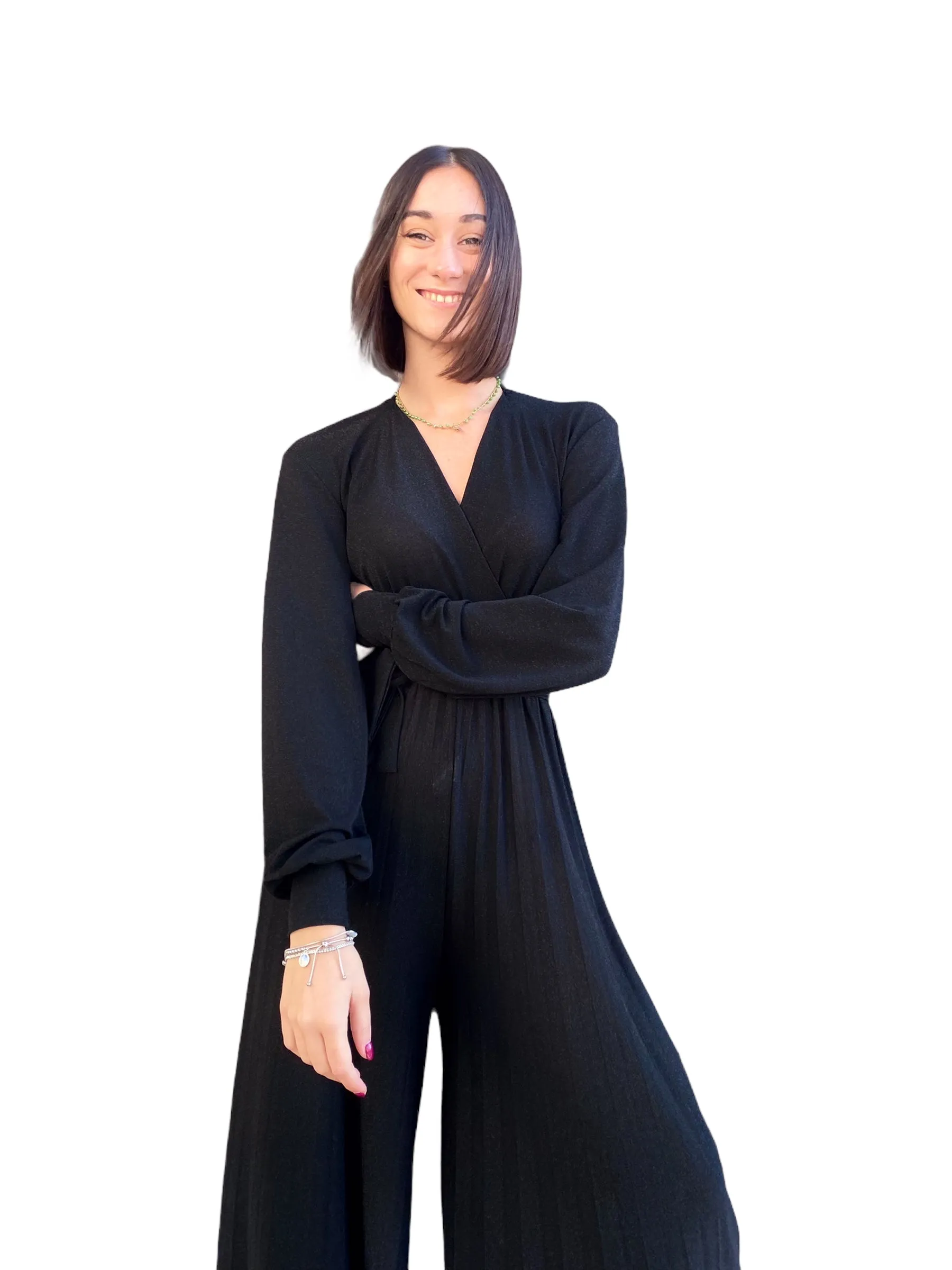 Kontatto black jumpsuit