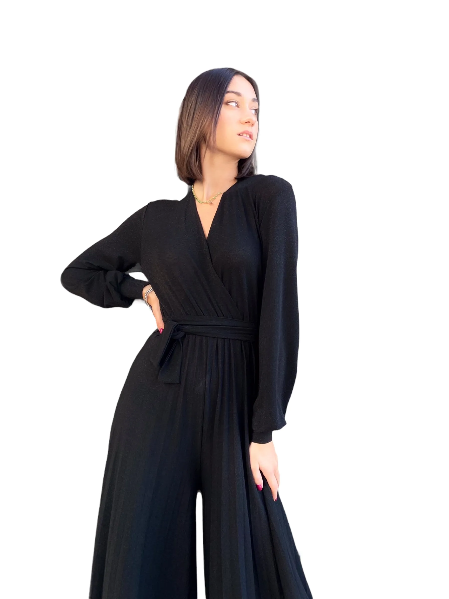 Kontatto black jumpsuit