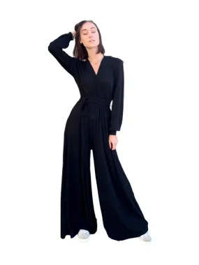 Kontatto black jumpsuit