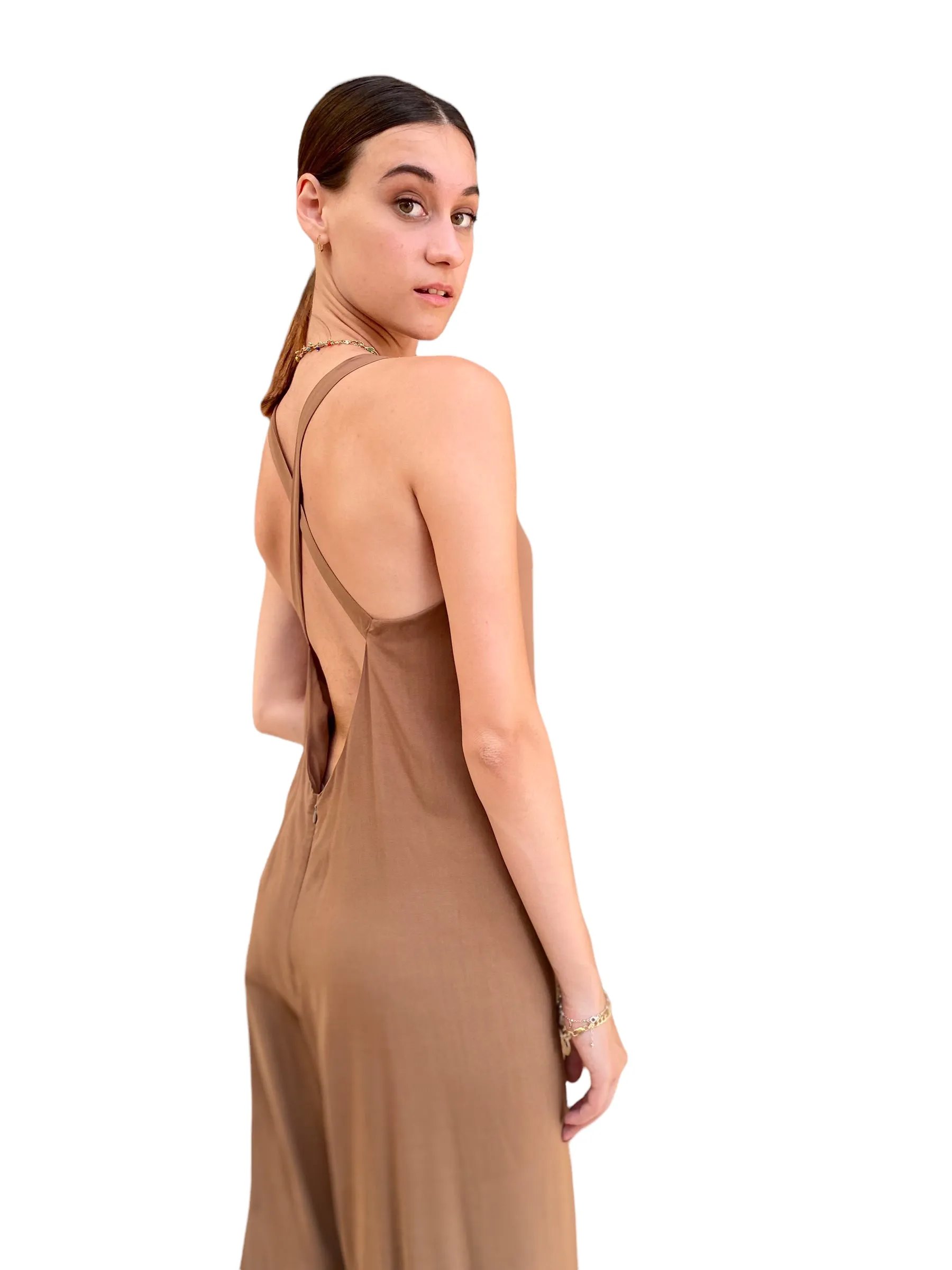 Kontatto chocolate jumpsuit