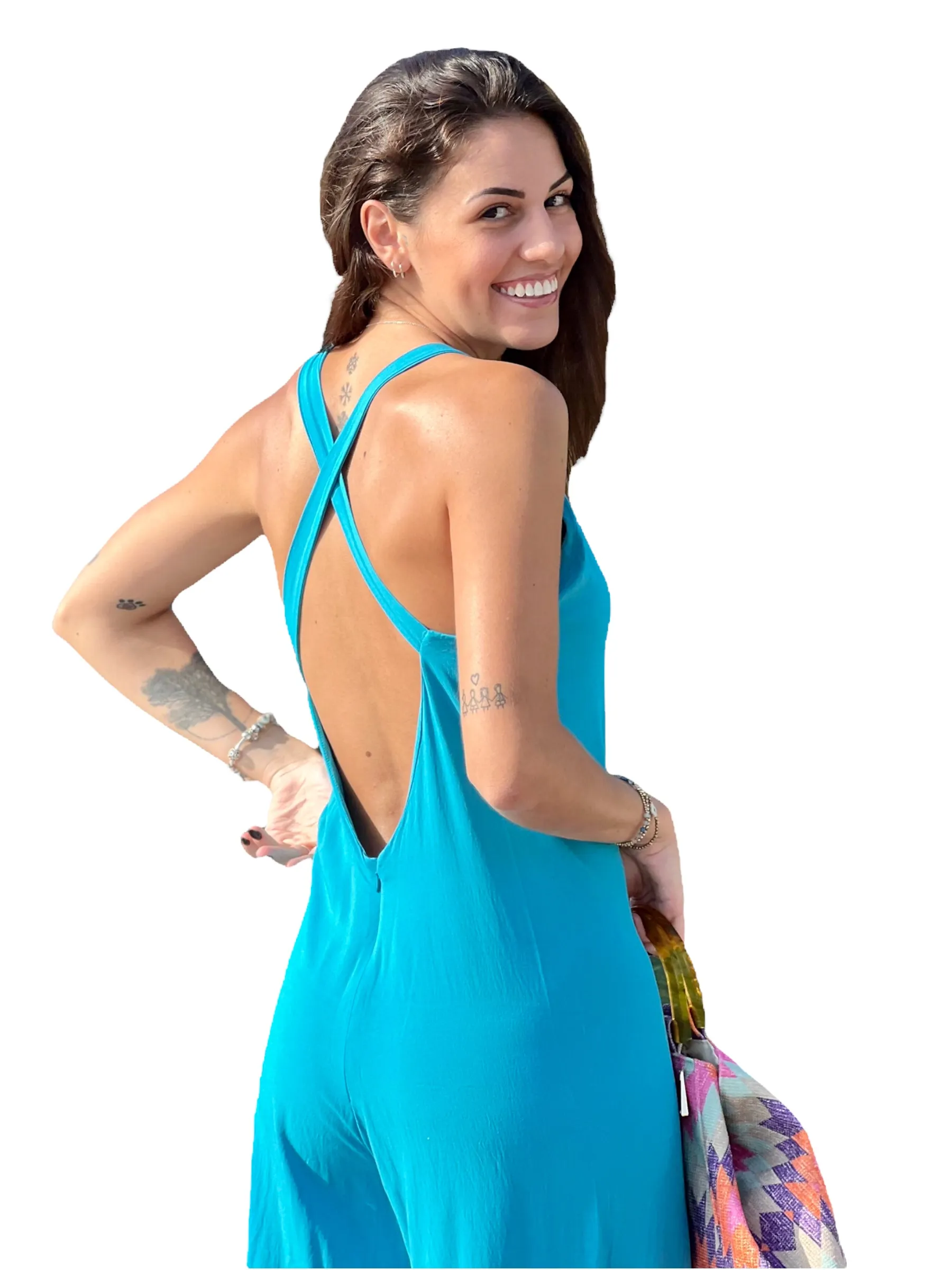 Kontatto turquoise jumpsuit