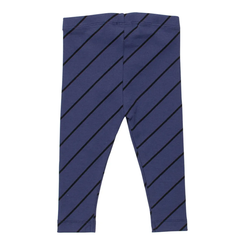 Legging Luna Night Blue Diagonal Stripe