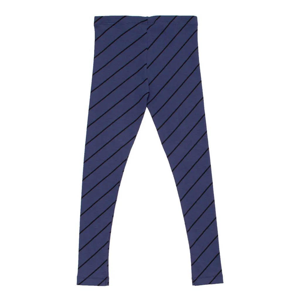 Legging Luna Night Blue Diagonal Stripe