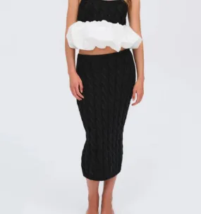 Lise Knit Midi Skirt