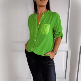 Long-sleeve Casual Shirt Commute Style Women's