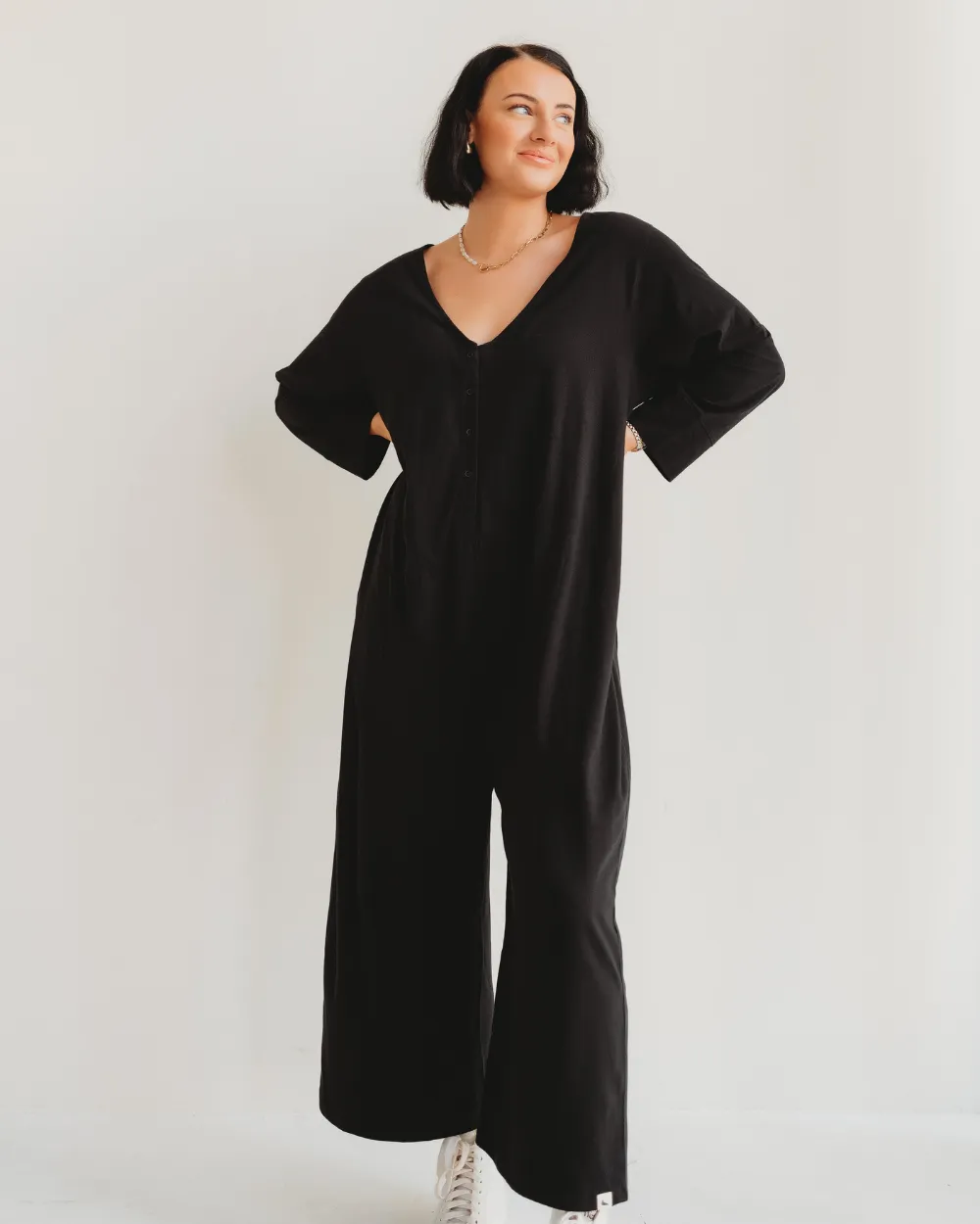 Mai Black Dungarees