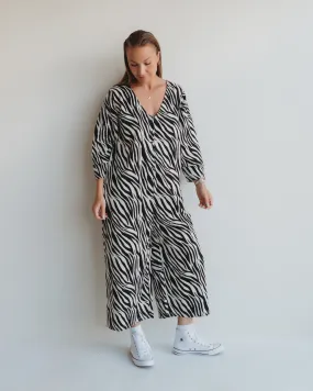 Mai Zebra Print Jumpsuit