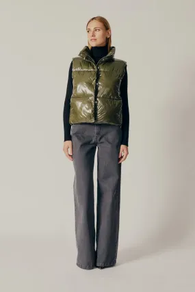 Marmi Puffer Gilet | Army