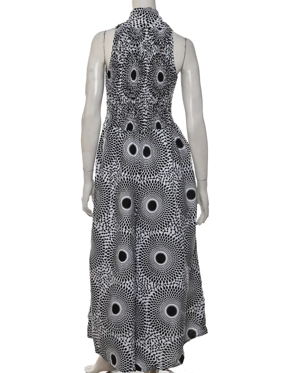 Medallion Print Flared Leg Jumpsuit - S