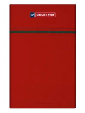 Mens Cotton Red Color Single Layered Dhoti with Assorted Border - Bhoomi