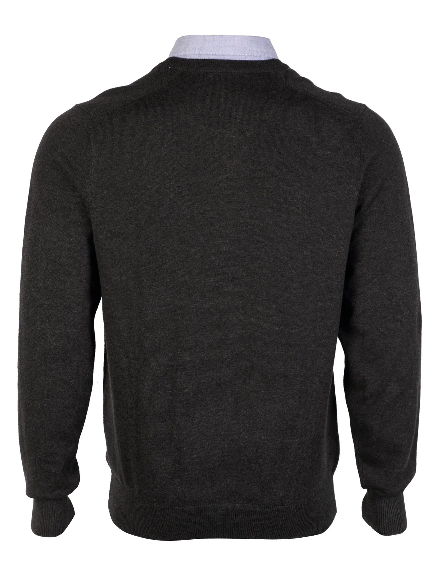 Mens Kensington Dockside Lloyd Cotton Jumper in charcoal