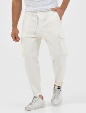 MILANO CARGO PANTS IN CREAM