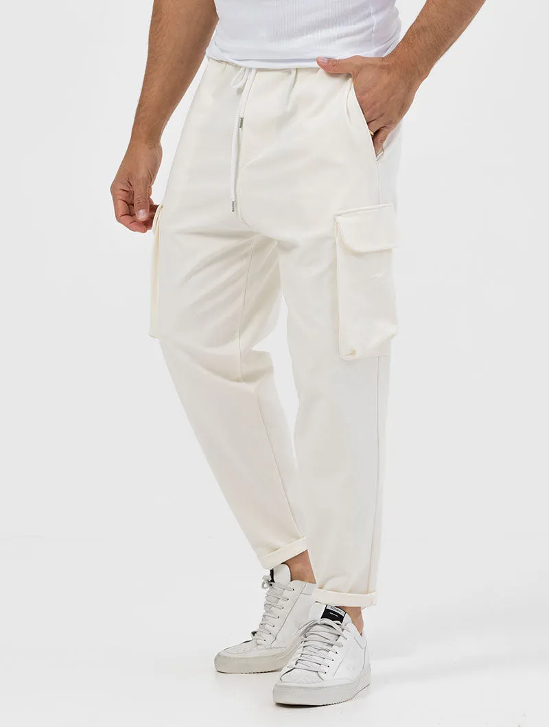 MILANO CARGO PANTS IN CREAM