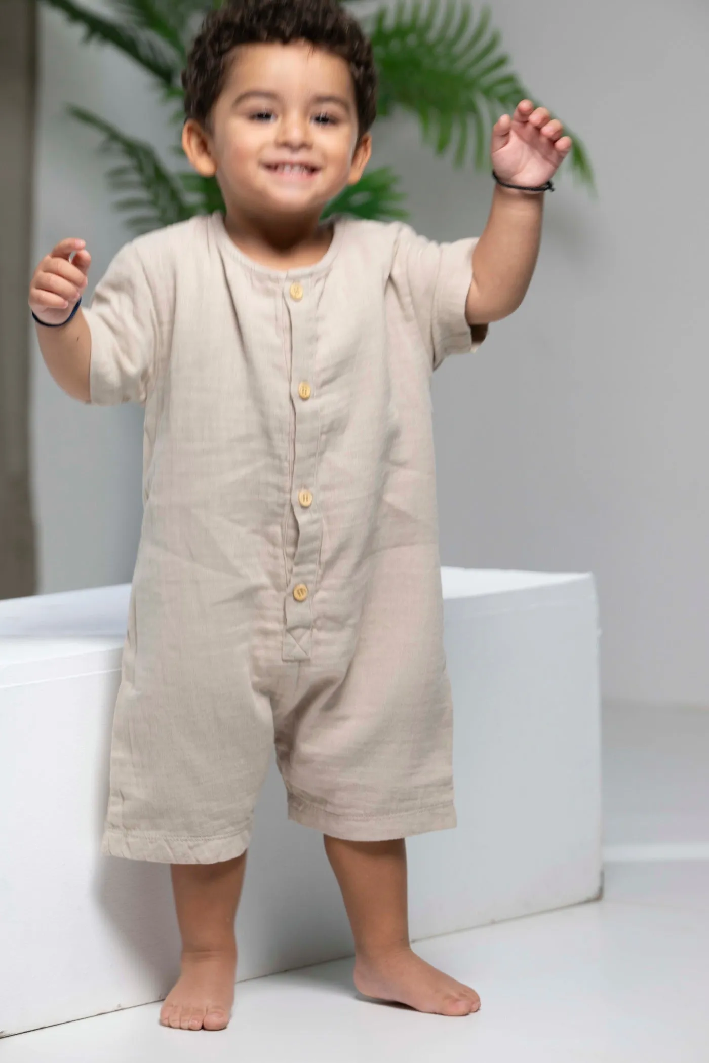 Milk Beige Baby Onesie
