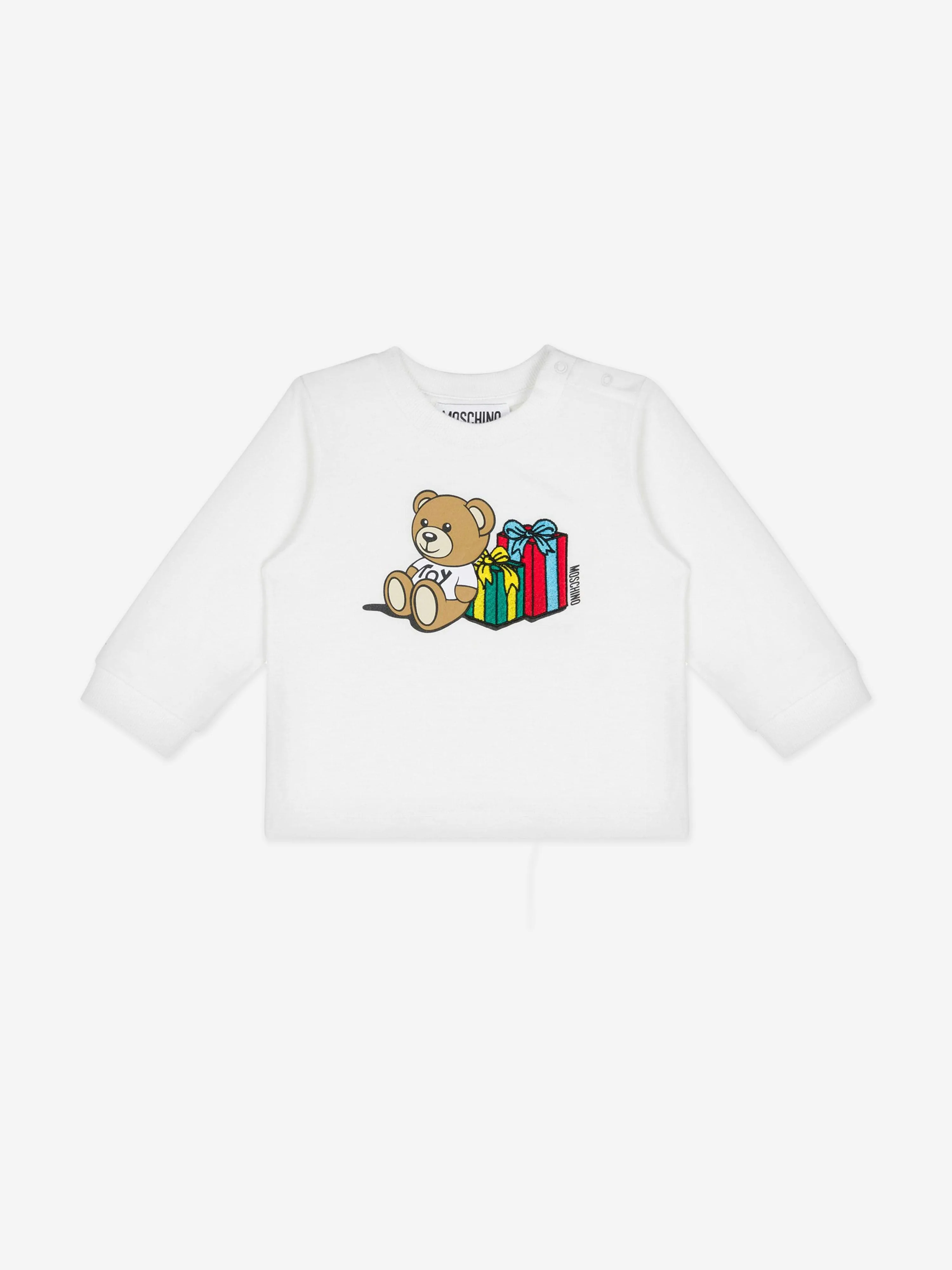 Moschino Baby Xmas Bear Trouser Set in Multicolour