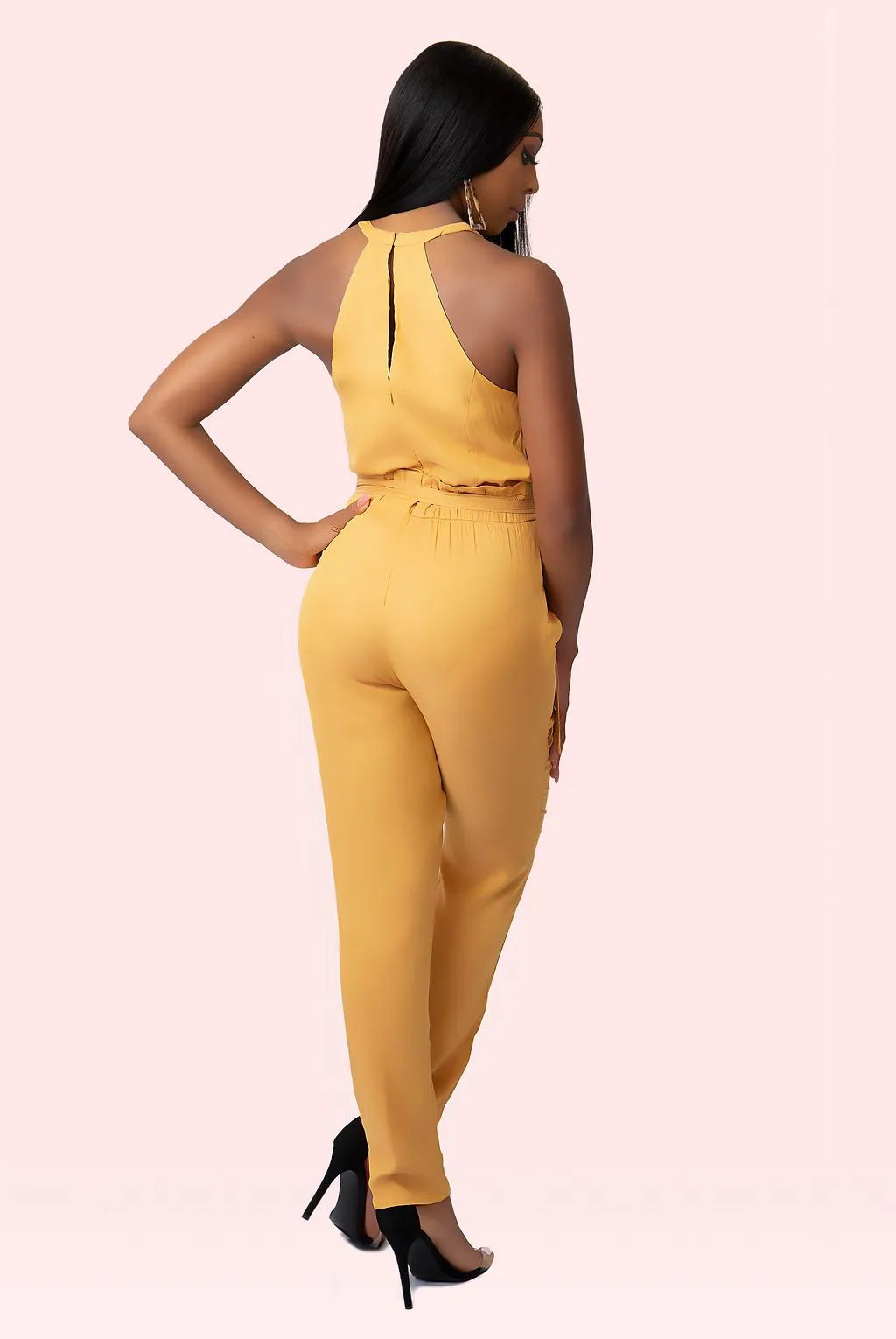 Mustard Linen Jumpsuit