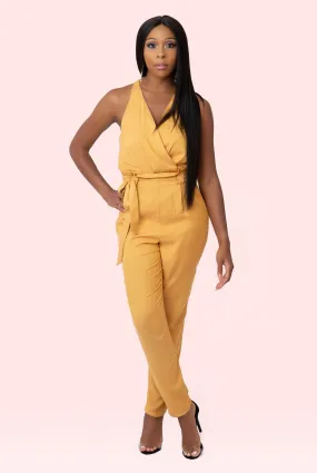 Mustard Linen Jumpsuit