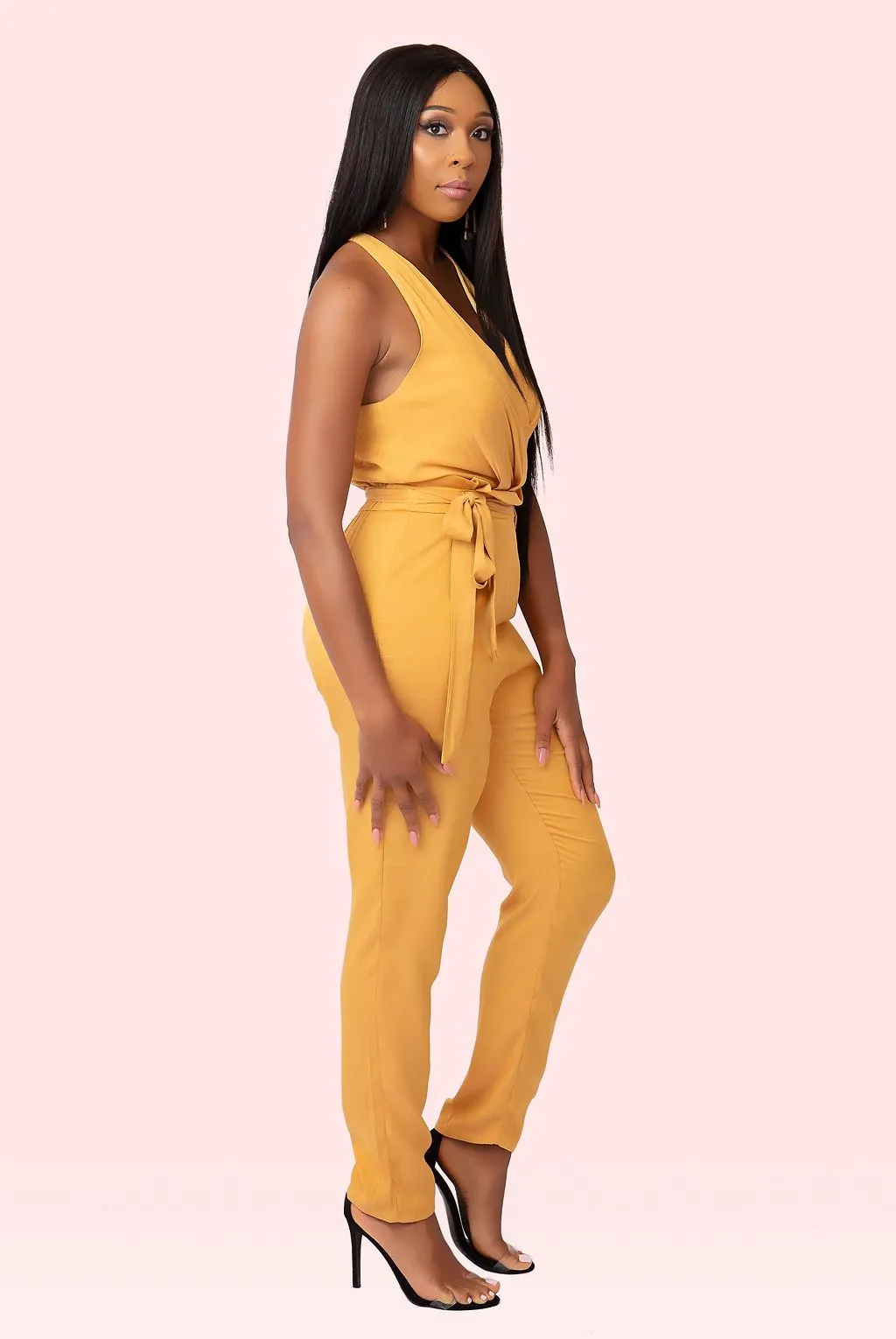 Mustard Linen Jumpsuit