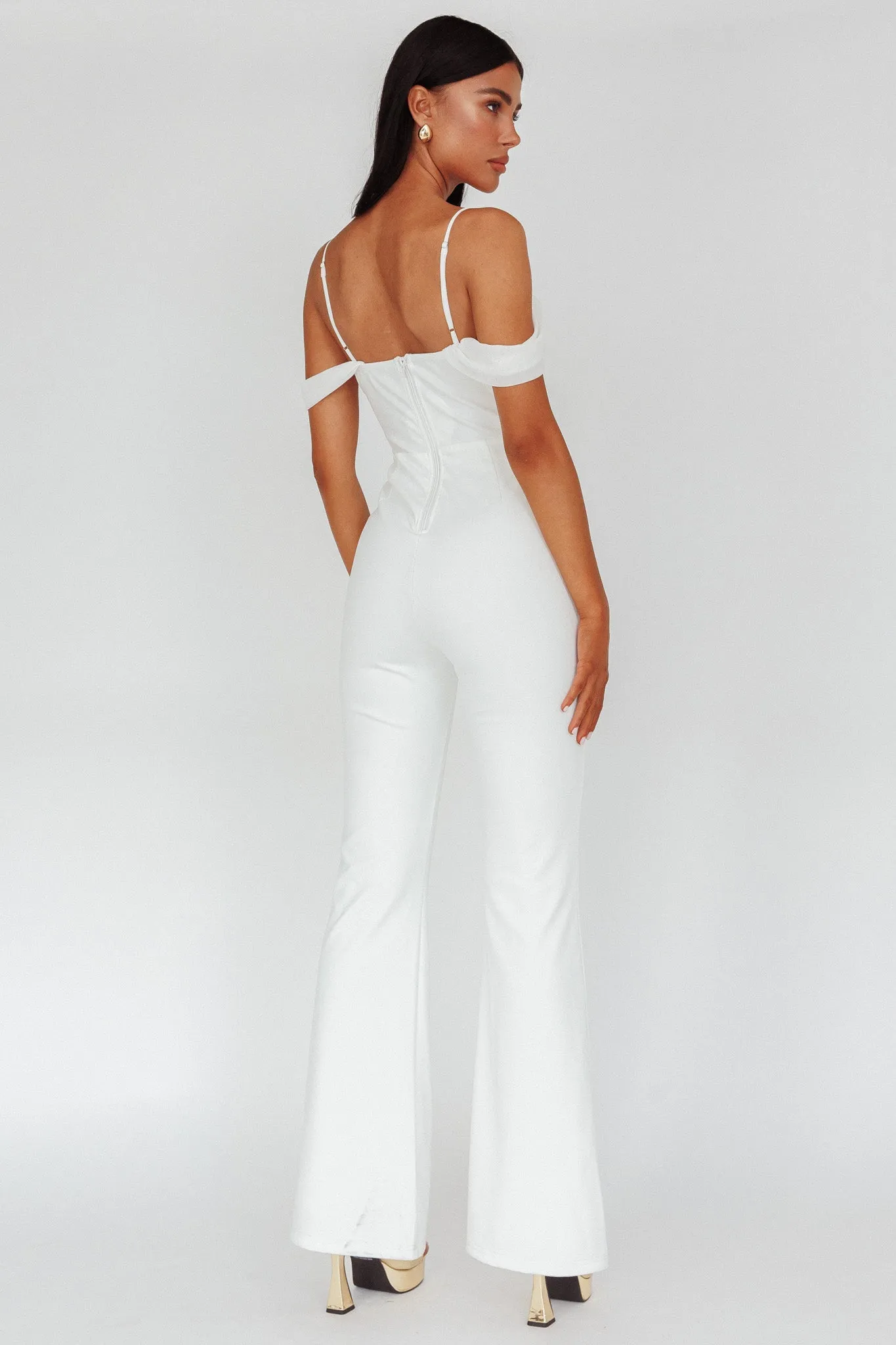 Nian Corset Bodice Jumpsuit Ivory