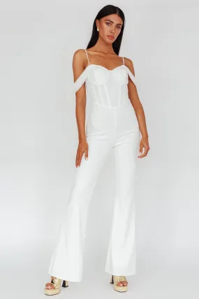 Nian Corset Bodice Jumpsuit Ivory