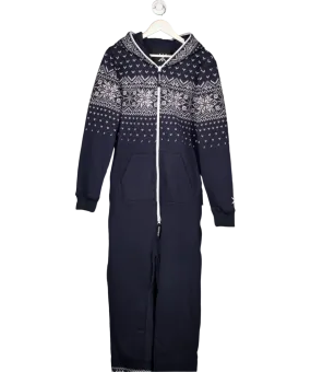 Onepiece Blue Ski Pass Original Zip Up Jumpsuit UK XL