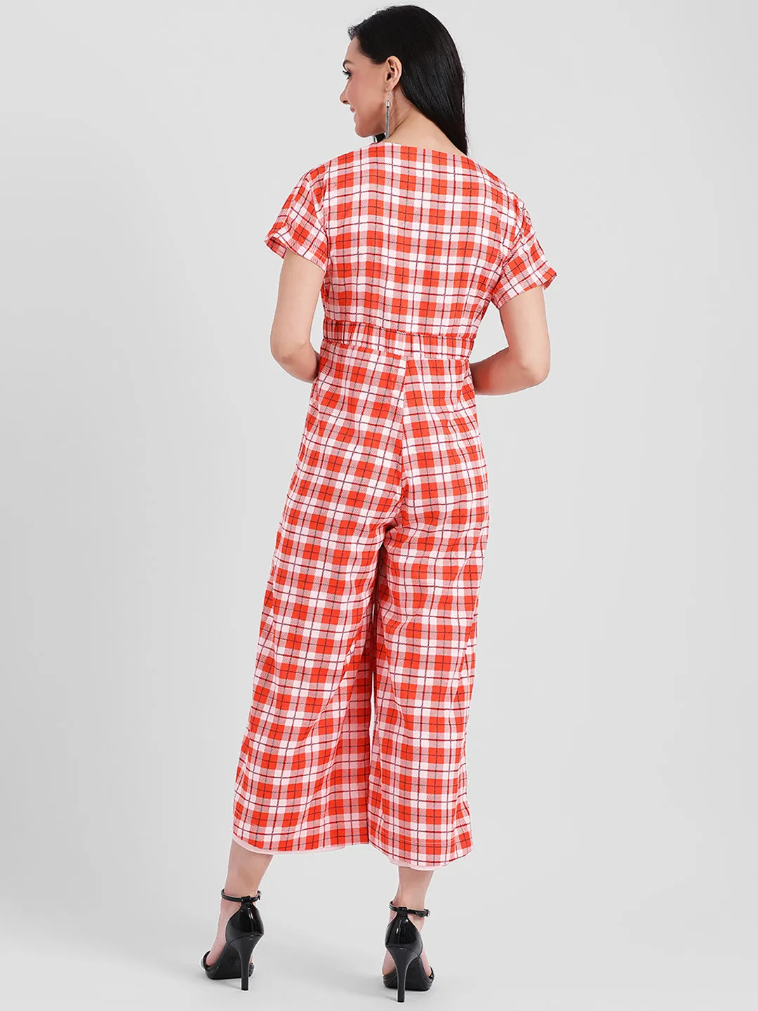 Orange Straight Jumpsuit