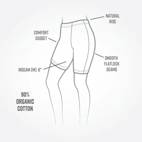 Organic Cotton Base Layer Bike Shorts