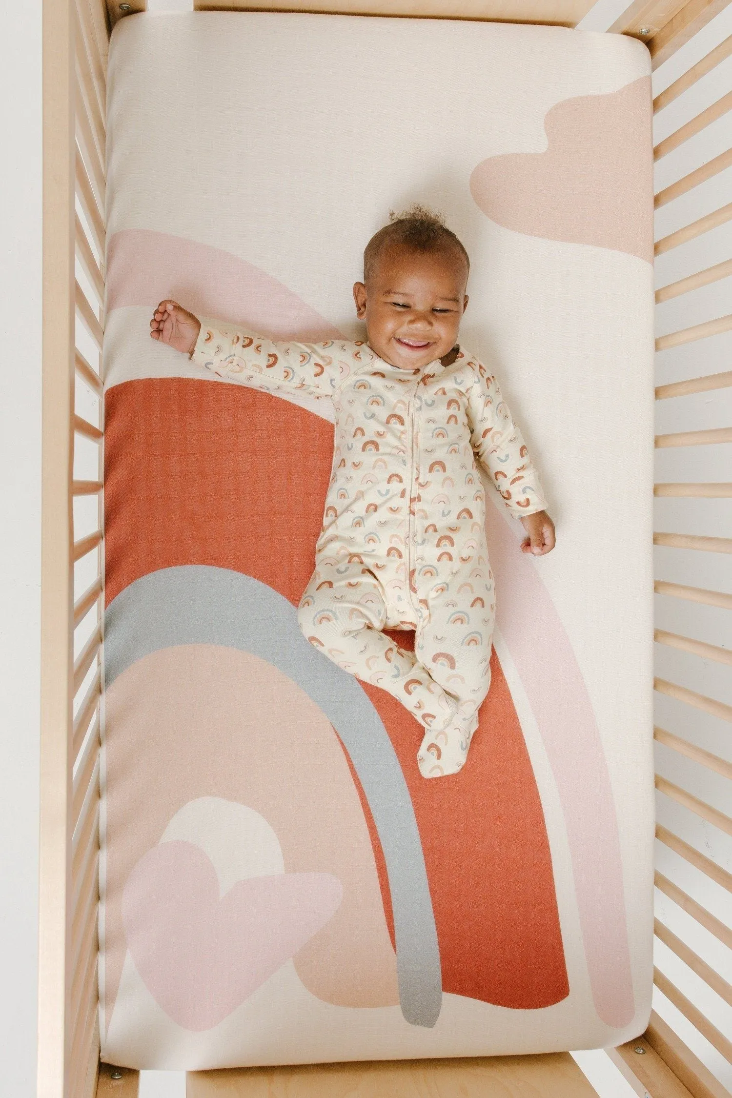Over the Rainbow Footed Onesie