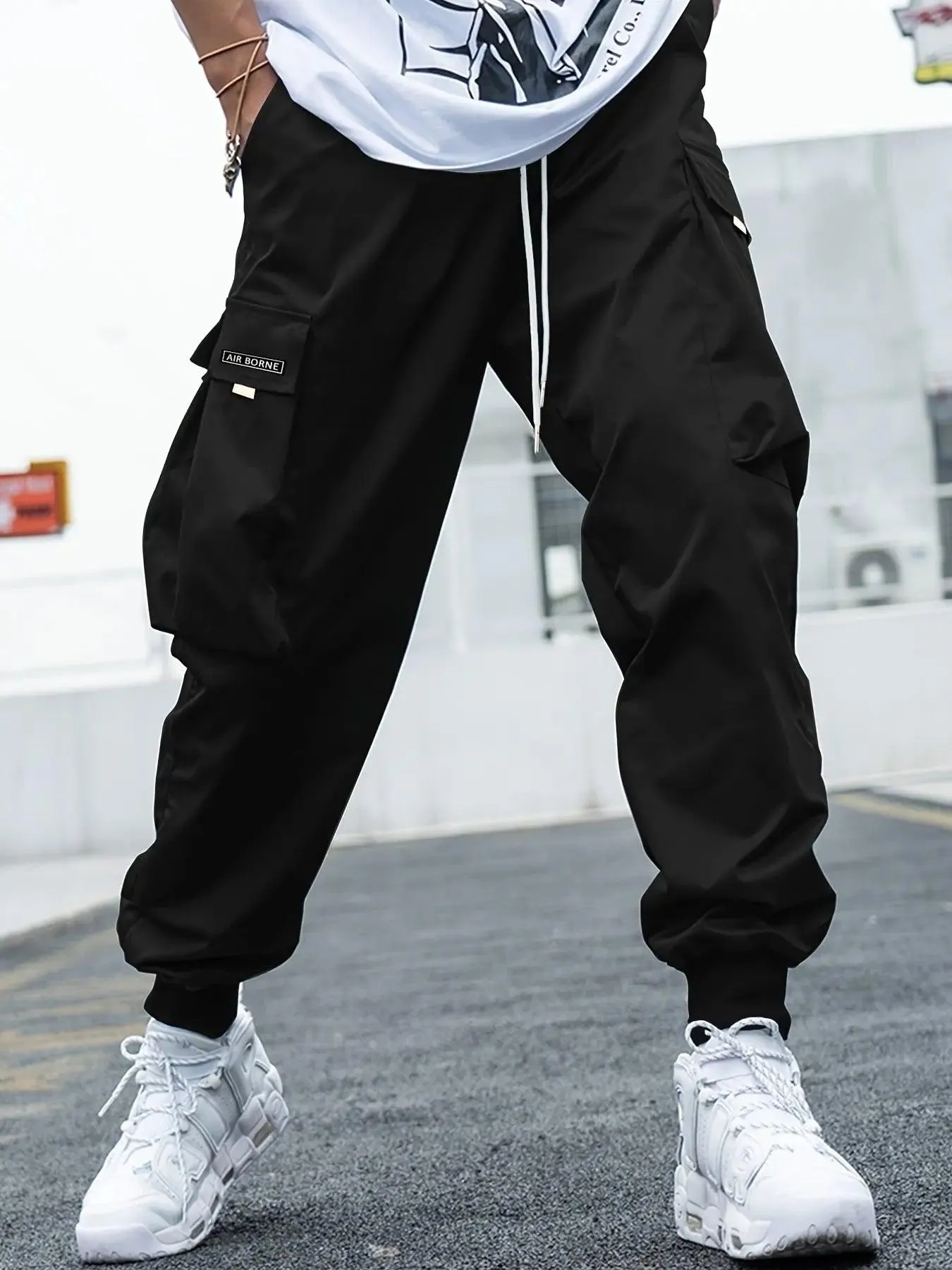Oversized Cargo Multi-pocket Men Casual Pants
