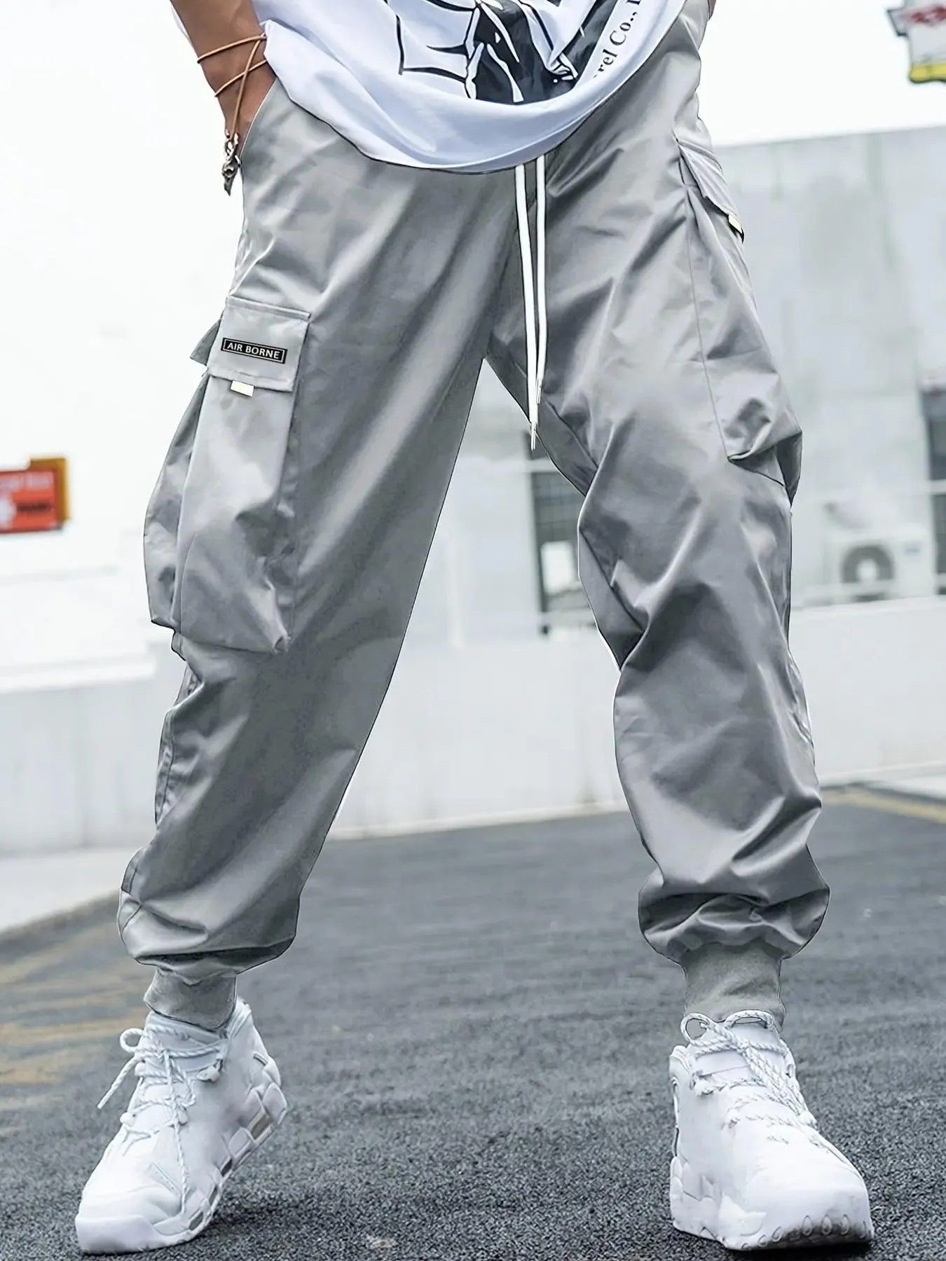 Oversized Cargo Multi-pocket Men Casual Pants