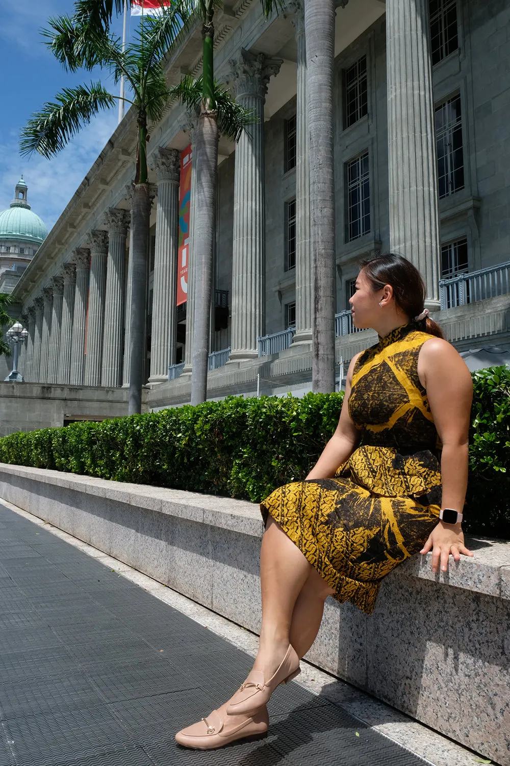 PEPLUM CHEONGSAM DRESS