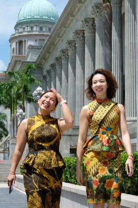 PEPLUM CHEONGSAM DRESS