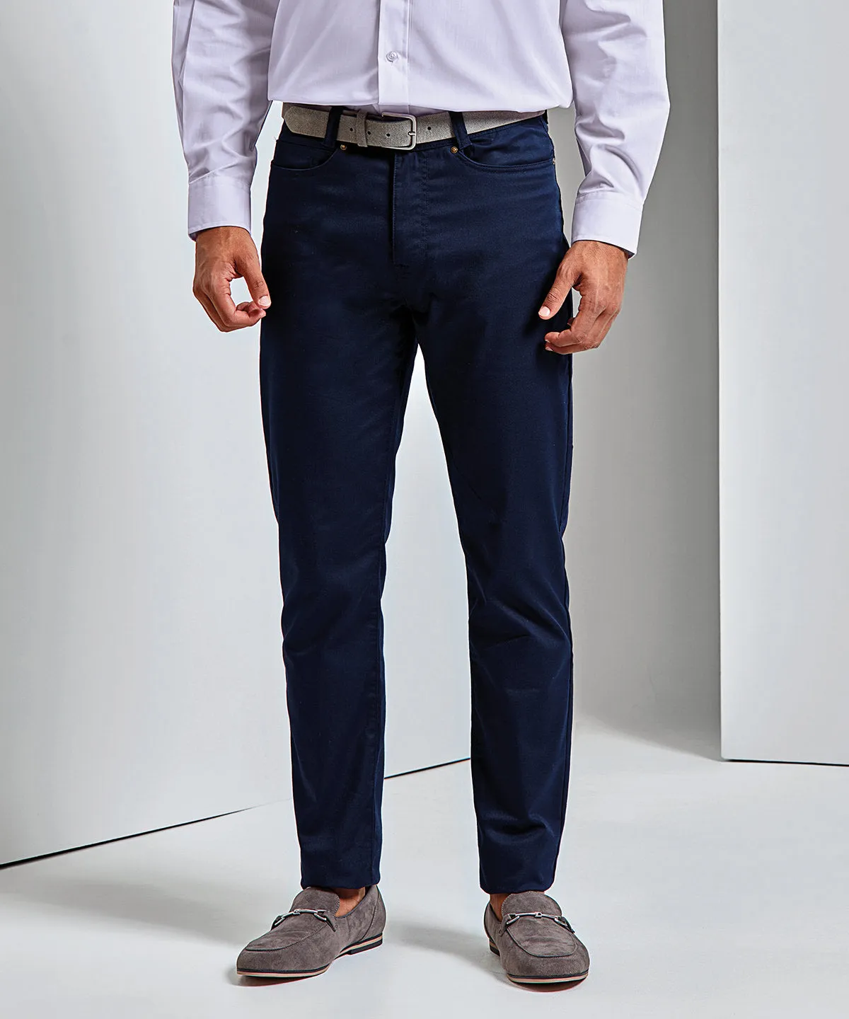 Performance chino jeans | Steel