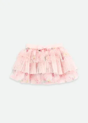 Pip Floral Mix Baby Skirt Pale Pink