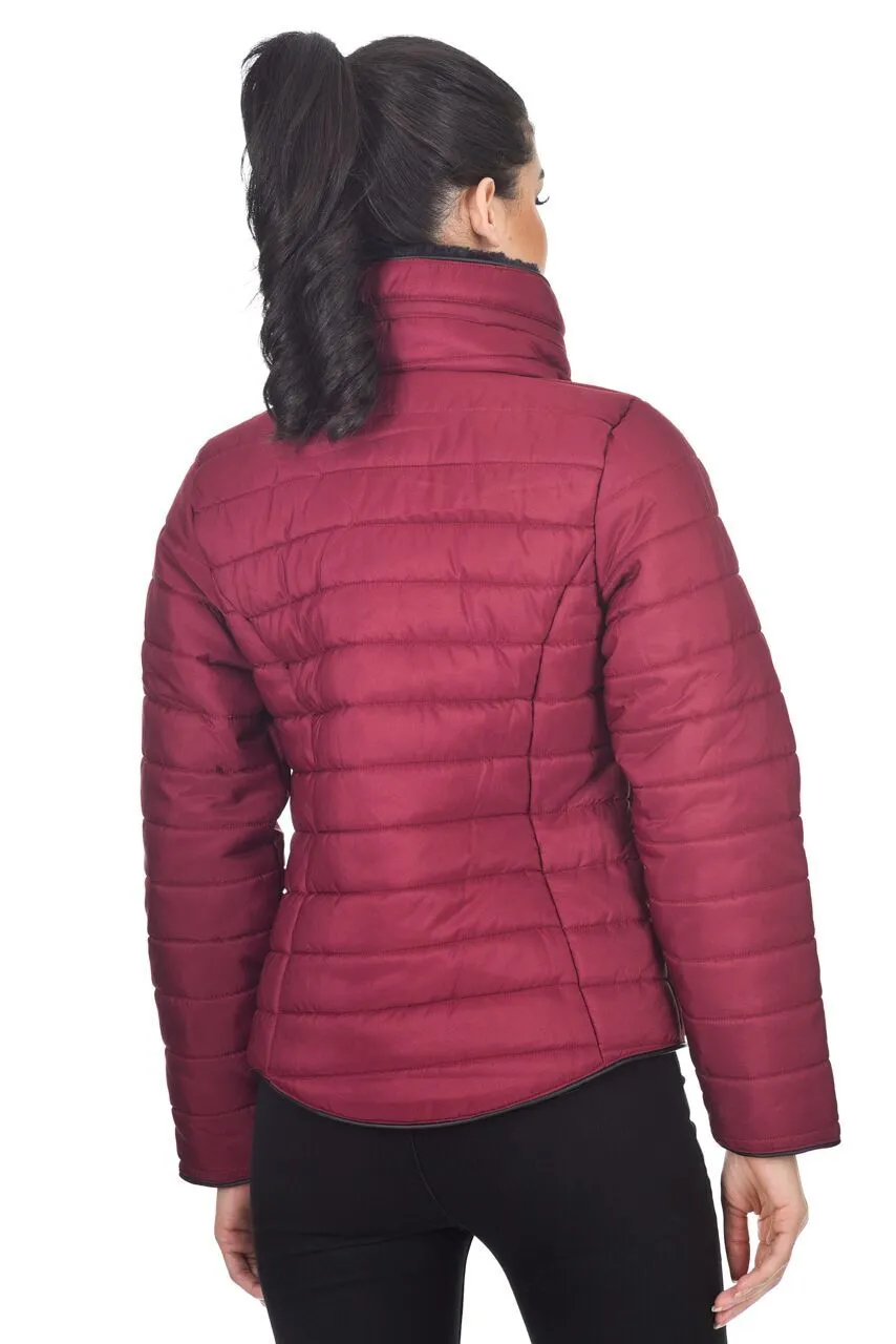 Plum Puffer Jacket