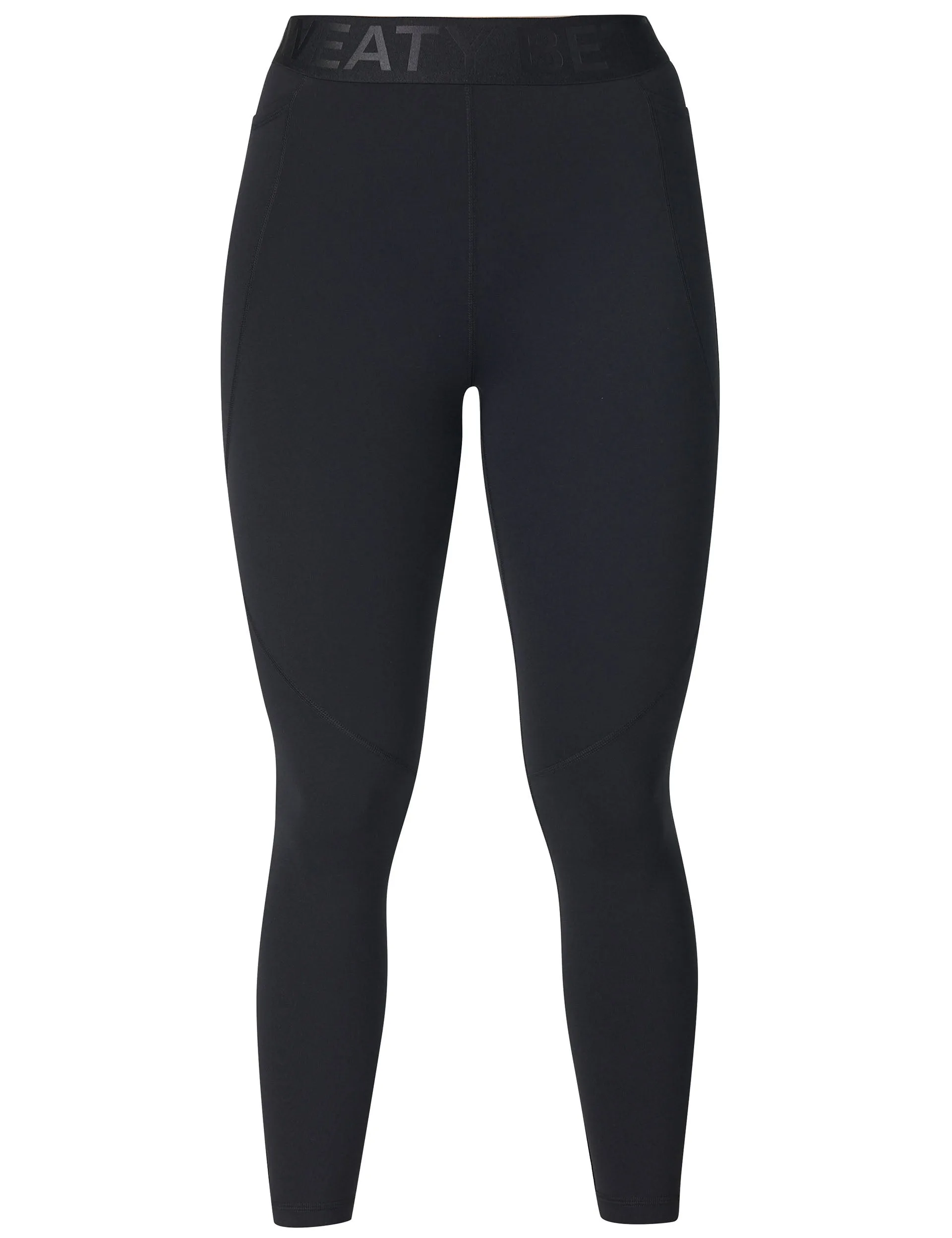 Power 7/8 Elastic Waist Gym Legging - Black