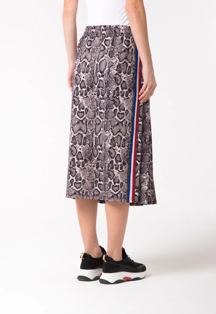 Printed Skirt With Side Tape