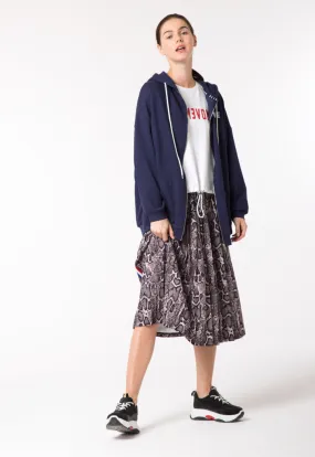 Printed Skirt With Side Tape