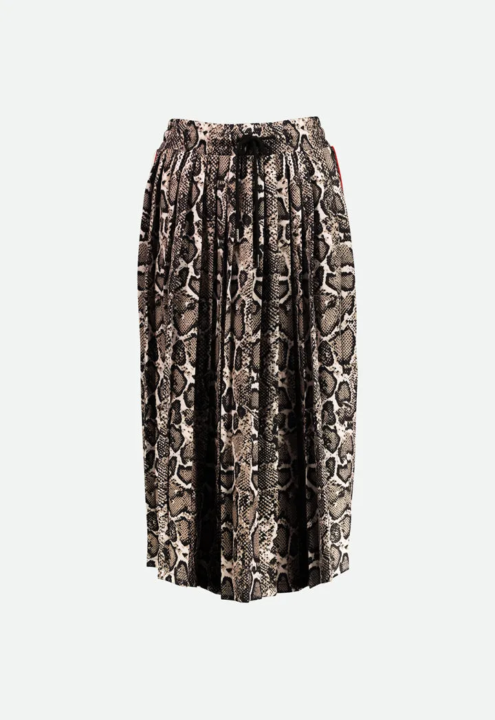Printed Skirt With Side Tape