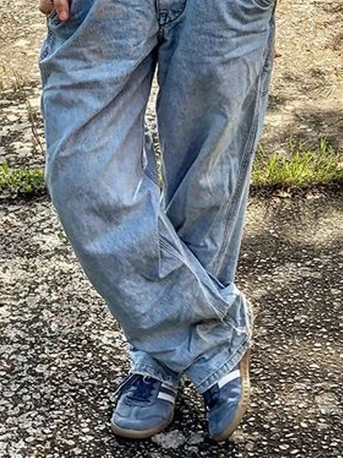 Purpdrank - Vintage Wash Denim Jumpsuit