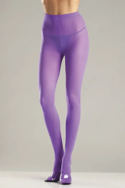 Purple Opaque Nylon Tights