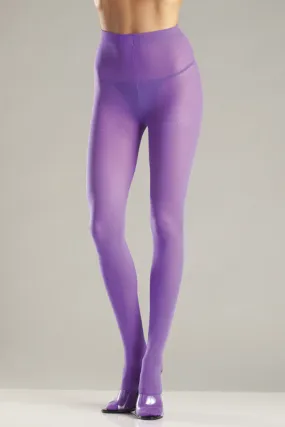 Purple Opaque Nylon Tights