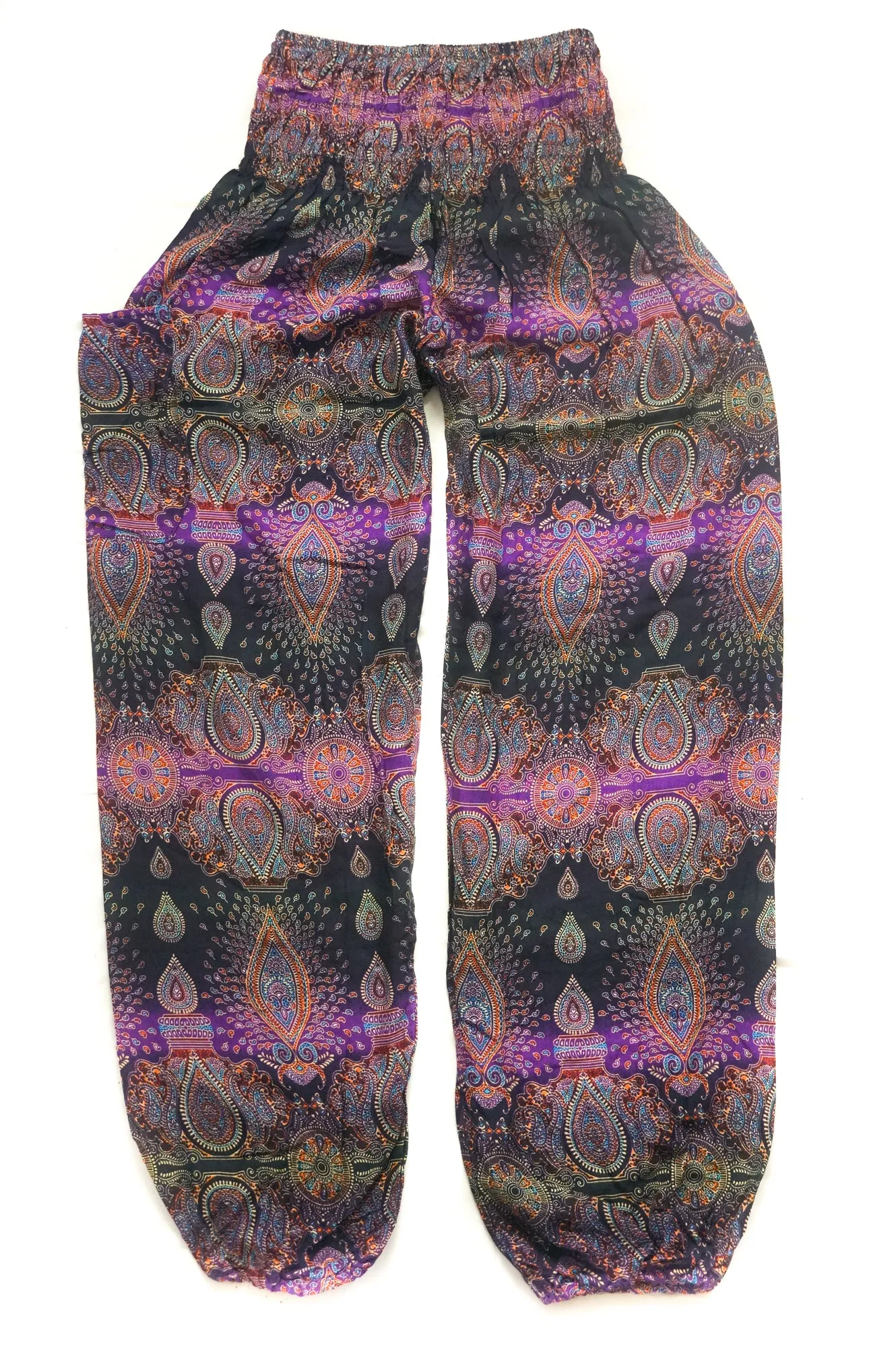 Purple Paisley Harem Pants