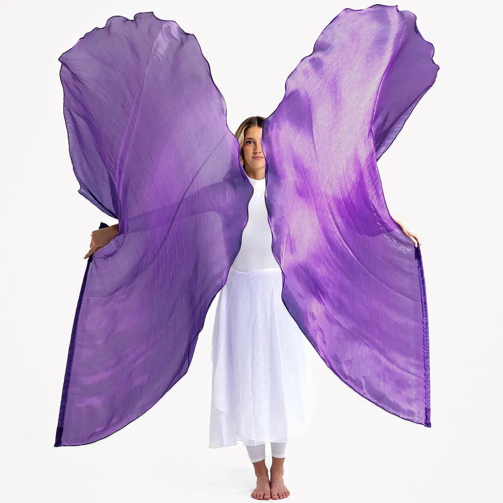 Purple Shimmer Worship Flags